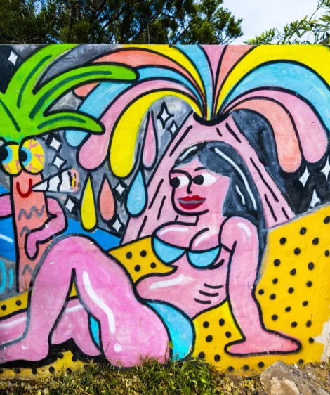 Colorful Graffiti Wall