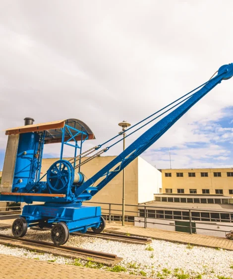 Blue Machine on Trailer