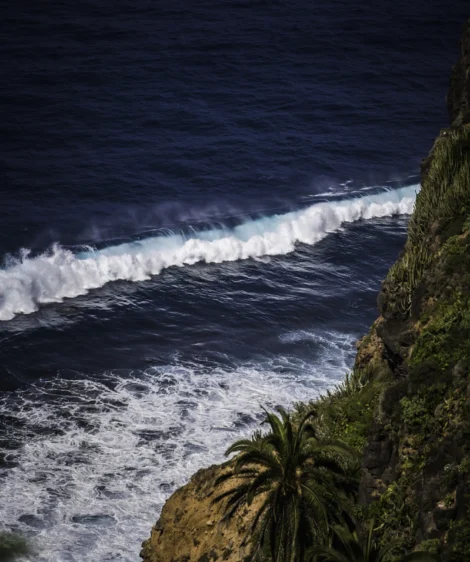 Waves Crashing Against Rock