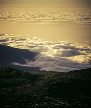 Landscape With Hills and Clouds