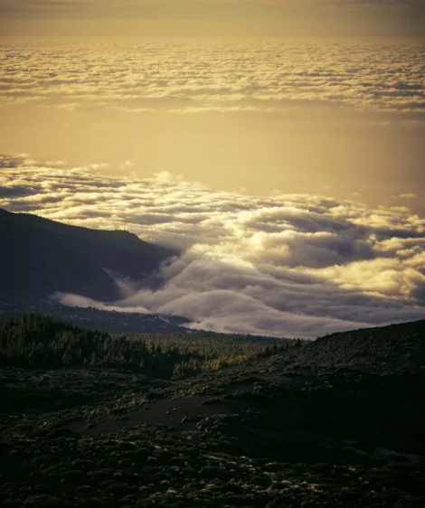 Landscape With Hills and Clouds