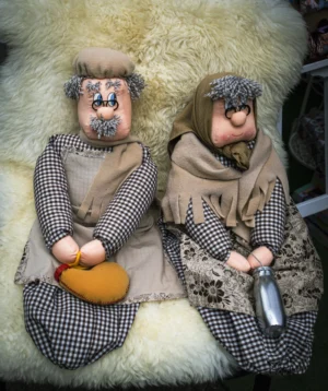 Two People Wearing Clothing