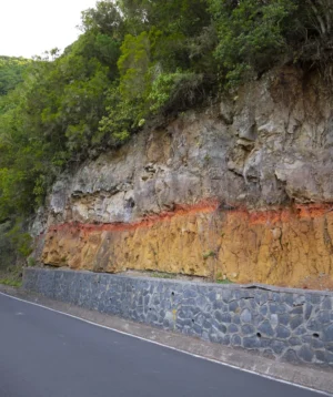 Road Next to Cliff