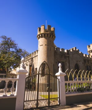 Gated Entrance to Building